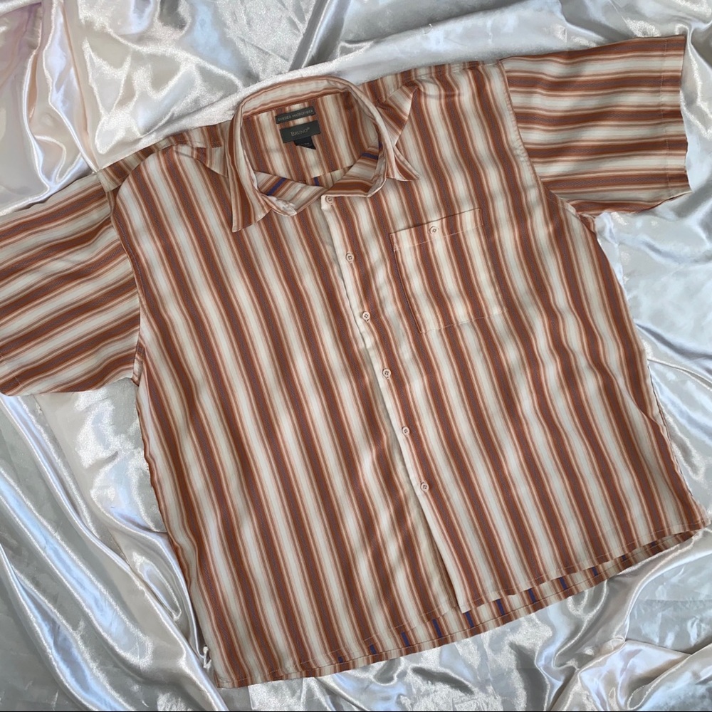 2X Bruno Stripped Button Down Men’s Shirt